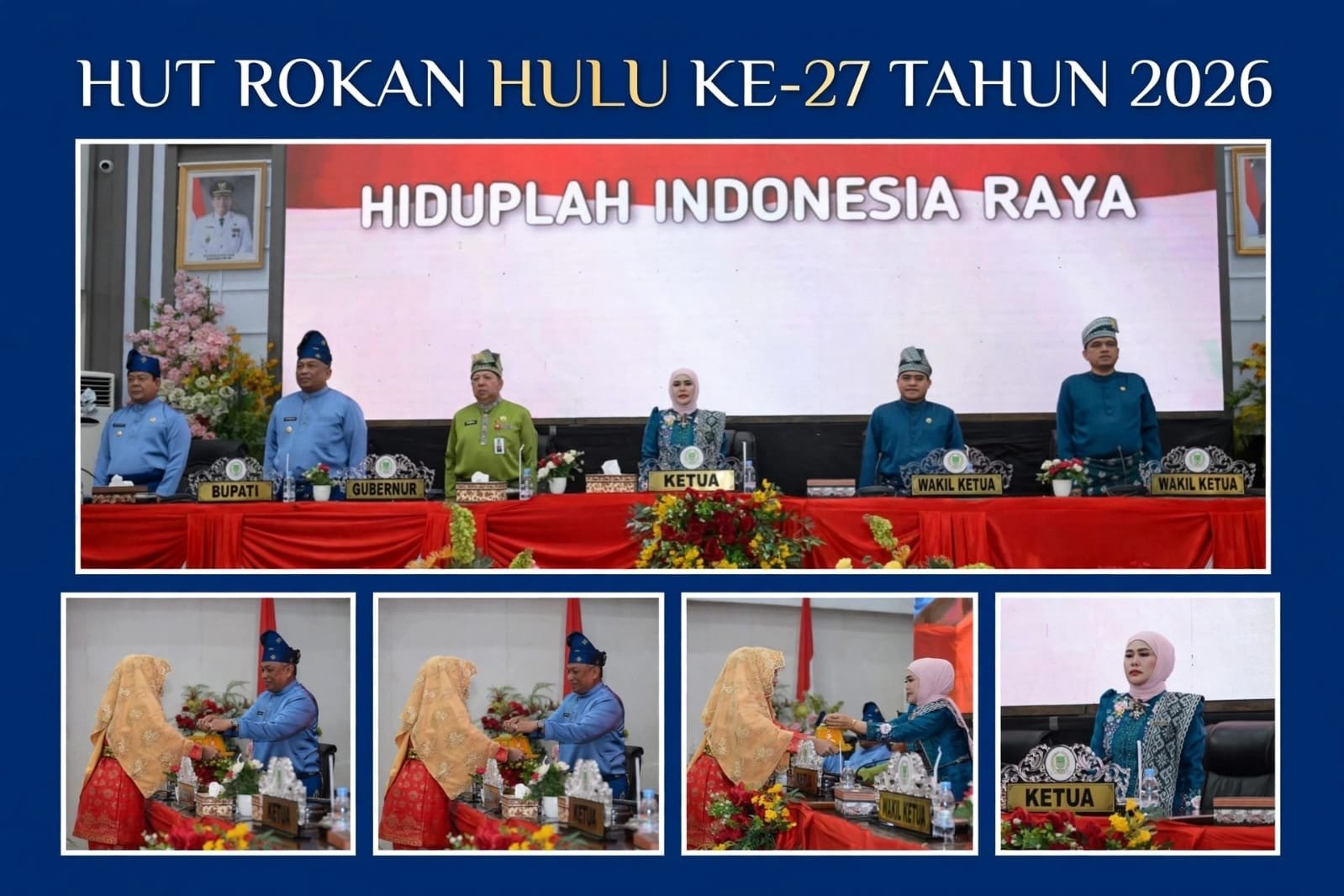 DPRD Rokan Hulu Gelar Paripurna Istimewa, Hari Jadi ke-27