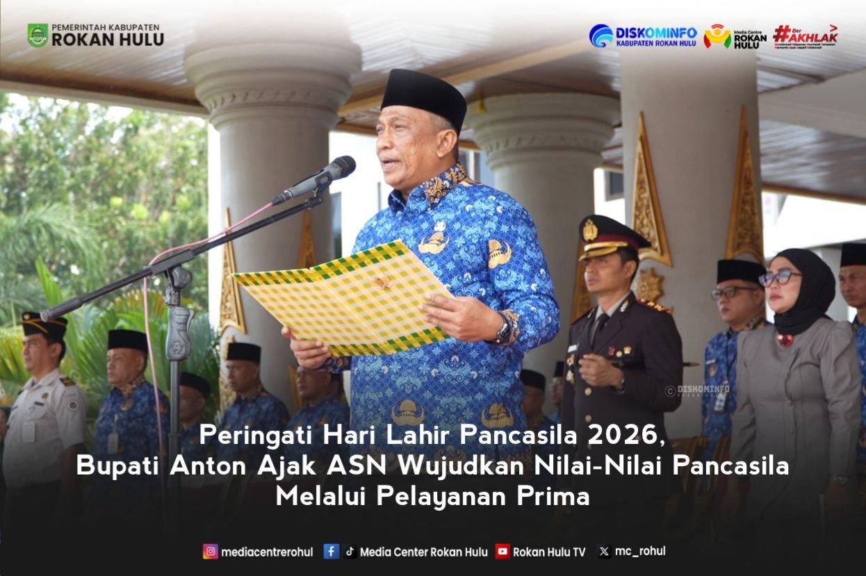 Peringatan Hari Lahir Pancasila 2026, Bupati Anton Ajak ASN Wujudkan Nilai-Nilai Pancasila Melalui Pelayanan Prima