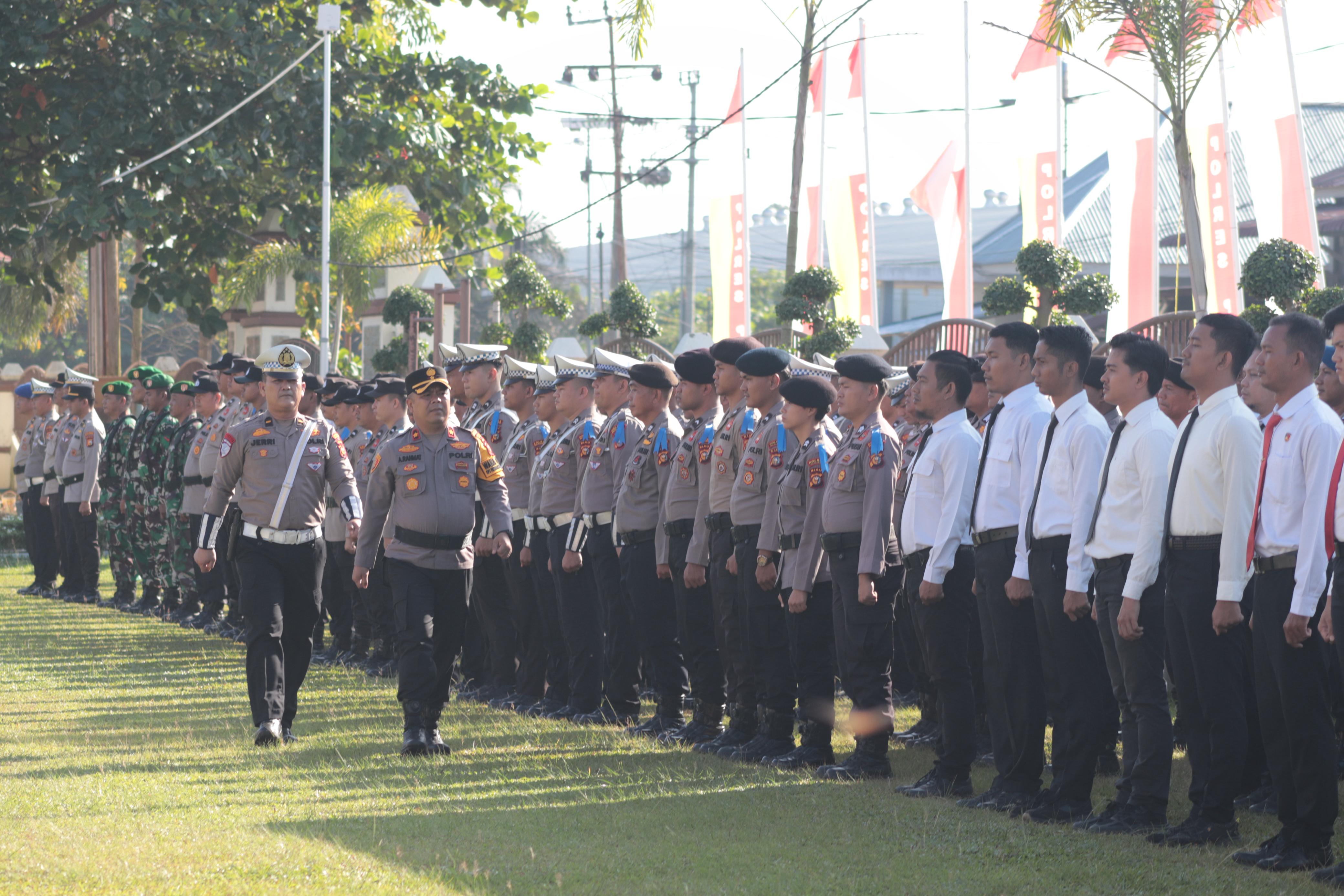 Polres Pelalawan gelar Apel Gelar Pasukan Operasi Patuh Lancang Kuning 2025: Sinergi untuk Keselamatan Berlalu Lintas