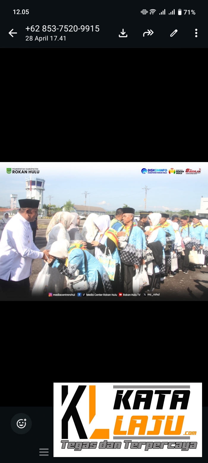 Bupati Anton Lepas Keberangkatan JCH Melalui Bandara Tuanku Tambusai Tahun 2026
