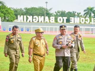 Pj Bupati Kampar Tinjau Pertandingan Hari Kedua, Babel Raih Medali Emas Lempar Lembing Putri