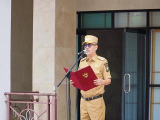 PJ Bupati Pimpin Apel Gabungan, 70% Telah Terealisasi, Percepatan Realisasi APBDP 2023